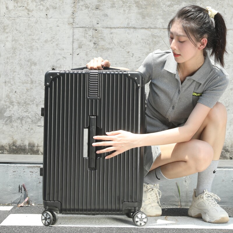 2023 brigade Grand-Man retro suitcase universal wheel 24 inch student durable pull bar box man 28 thickened password box female 