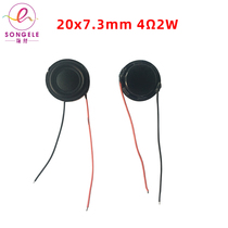 Diameter 20mm 2CM round inner magnetic horn 4R Euro 2W Watt ultra thin composite film mini neck hanging small speaker