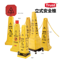 TRUST vertical safety cone carefully slides to clean the sign road cone square cone reflective cone 7311