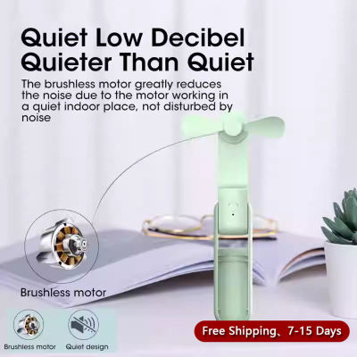 Handheld Mini Fan  3 IN 1 USB Rechargeable Portable Fan