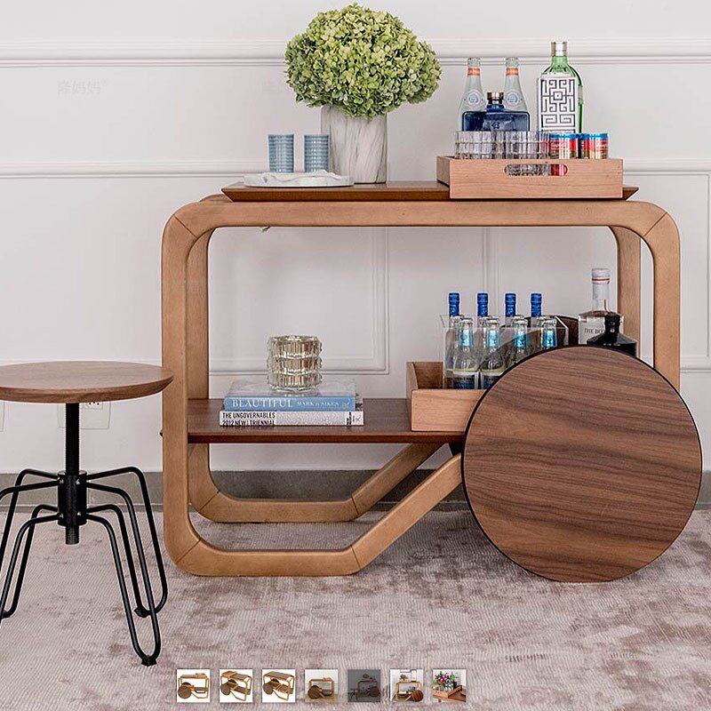 Retro Restaurant Loft Industrial Solid Wooden Pullet Commercially Mobile Three-Store Gourmet Drink Antique Car