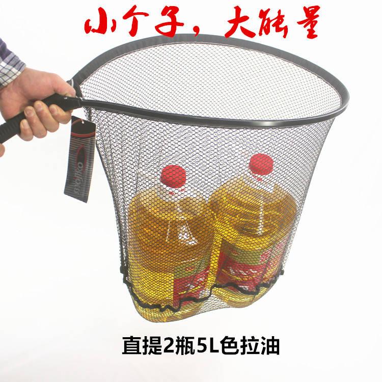 Hongjian's new short handle aluminum alloy hanging glue net pocket fly road sub raft fishing net fish fry ornamental fish tank aquarium net