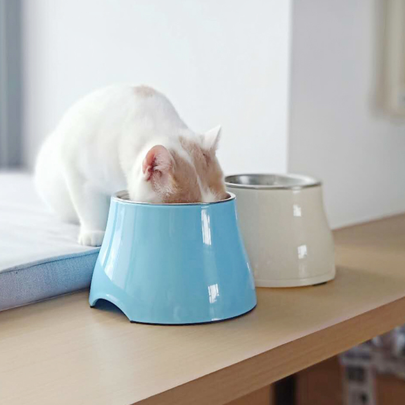 Huupe elevated bowl anti-slip pet bowl stainless steel dog bowl dog pot cat bowl protected cervical bowl