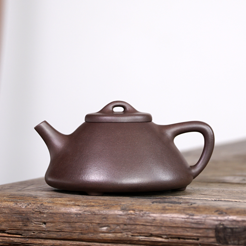 Gu Jingzhou purple sand old pot early one factory Cultural Revolution Taiwan return famous all hand-made old purple mud smelting Stone scoop