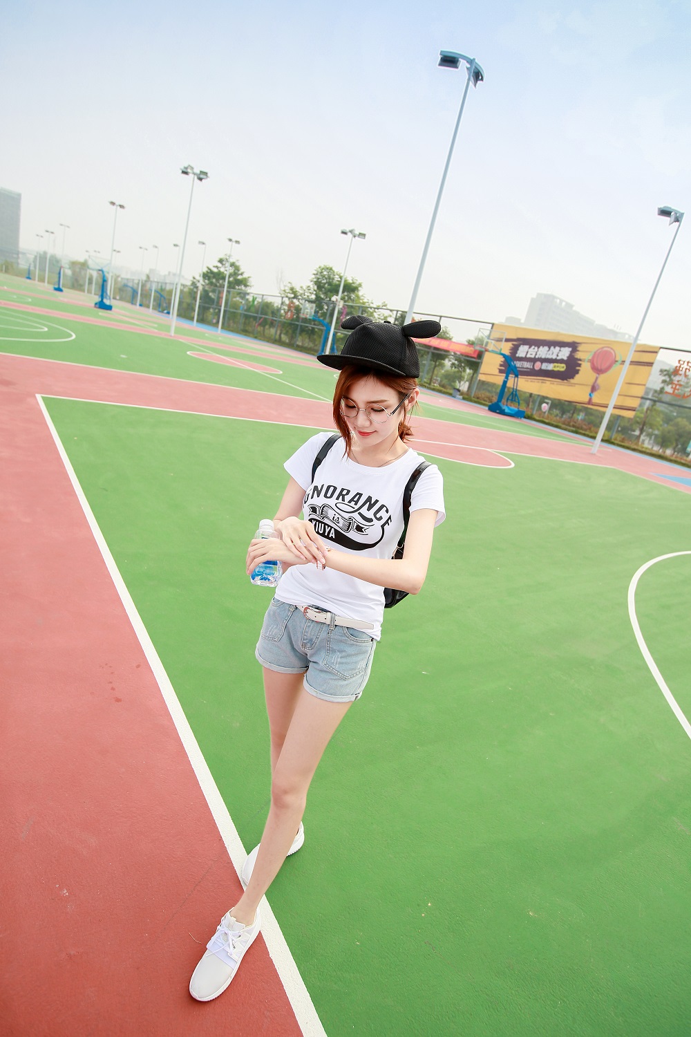 Mùa hè 2018 mới áo thun cotton Hàn Quốc nữ tay ngắn cổ tròn Đầm in họa tiết hoang dã đơn giản áo phông nữ chất đẹp