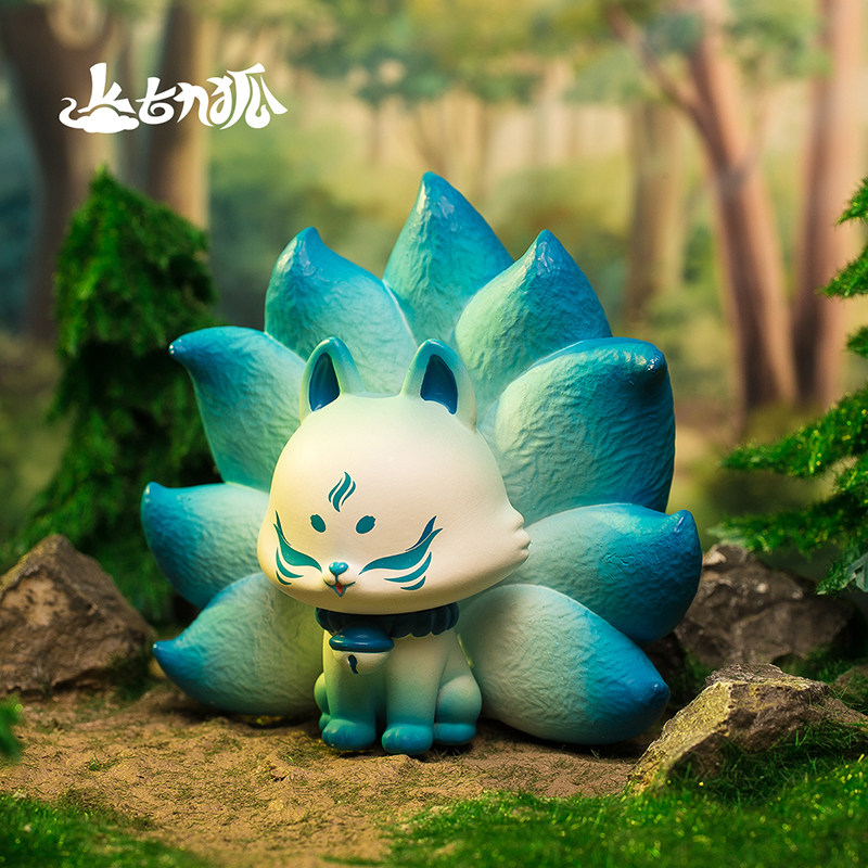 Genuine ancient nine fox repair Fairy series blind box Cute girl heart moe tide play model doll gift ornaments