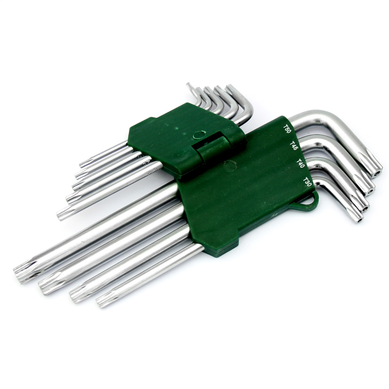 Flower type inner hexagon wrench suit with hole t type plum blossom L type hexagon wrench suit male screwdriver set sleeve