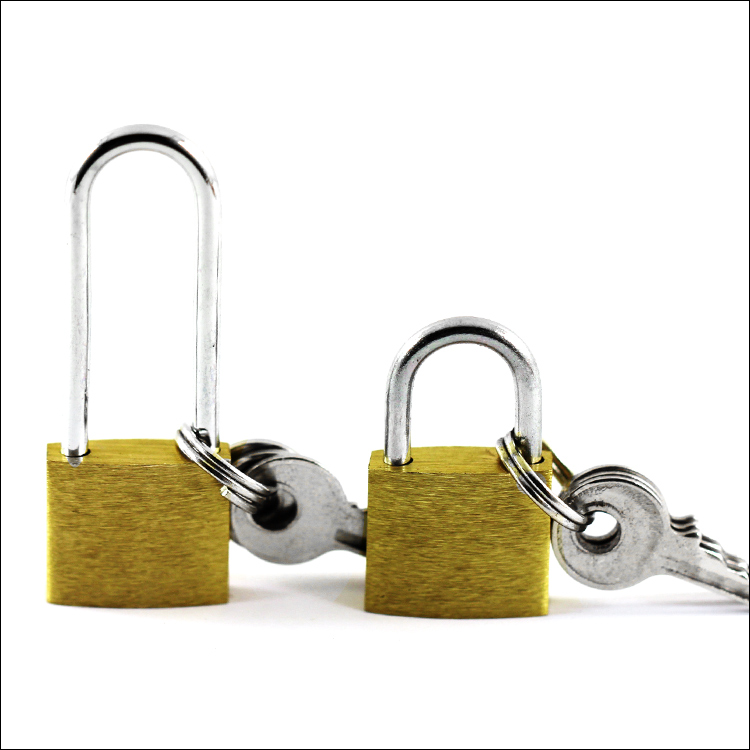 Small Brass Lock Padlock Small Key Lock Closet Bag Lock Pocket Long Beam Small Key Lock Luggage Lock Host Shell Lock Straight Unlock