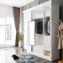 Wardrobe mirror Push-pull mirror Rotating telescopic built-in full-length mirror Wardrobe mirror Folding mirror Fitting cabinet Full-length mirror Built-in