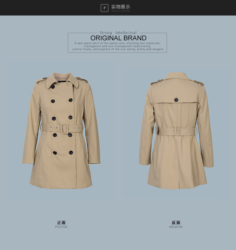 Trench pour femme en Coton - Ref 3228324 Image 24