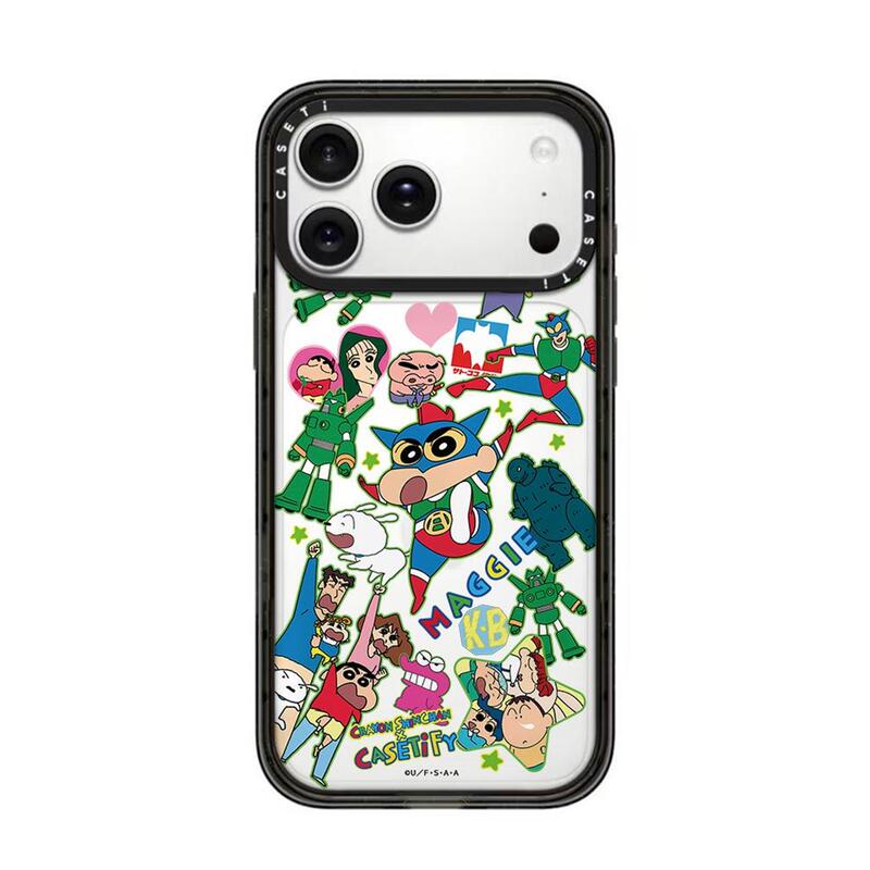 Crayon Shin-Chan Sticker Series Is Suitable for Apple 17Promax Phone Case/Iphone16Promax/15Pro/14Plus/13P/12P Case Magnetic Phone Case Bracelet