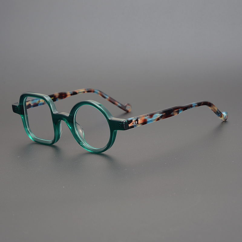 Japan plank frame retro square round eyewear frame handmade personality spectacle frame steel man Donnie the same male and female tide