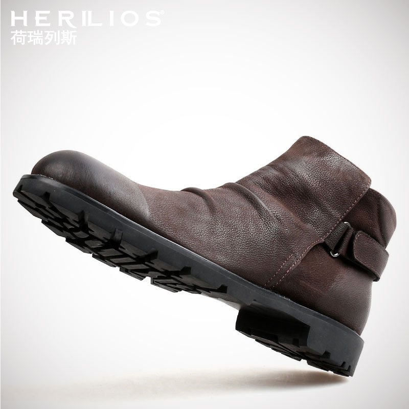 Martin boots boots male British wind to increase heating cotton shoes high-heel leather shoes plus leather men's shoes