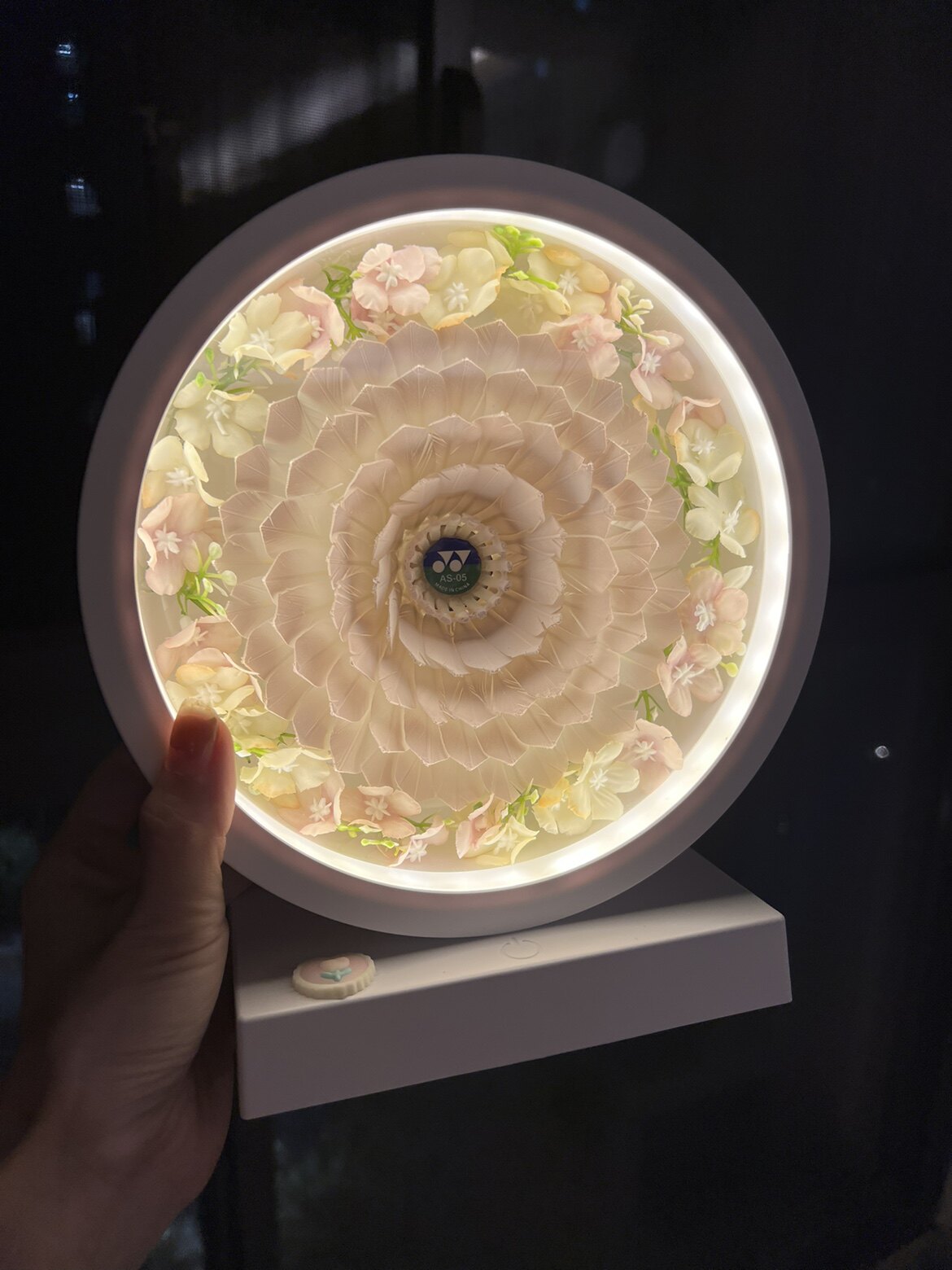 Badminton Yongsheng Flower retro sound machine Bluetooth sound 7 New Year's Eve Gift Valentine's Day gift feathered flowers-Taobao