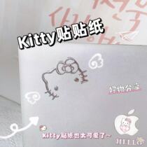 Little red book same kitty silver sticker cartoon 3d stereo cartoon animation mobile phone computer car sticker pvc