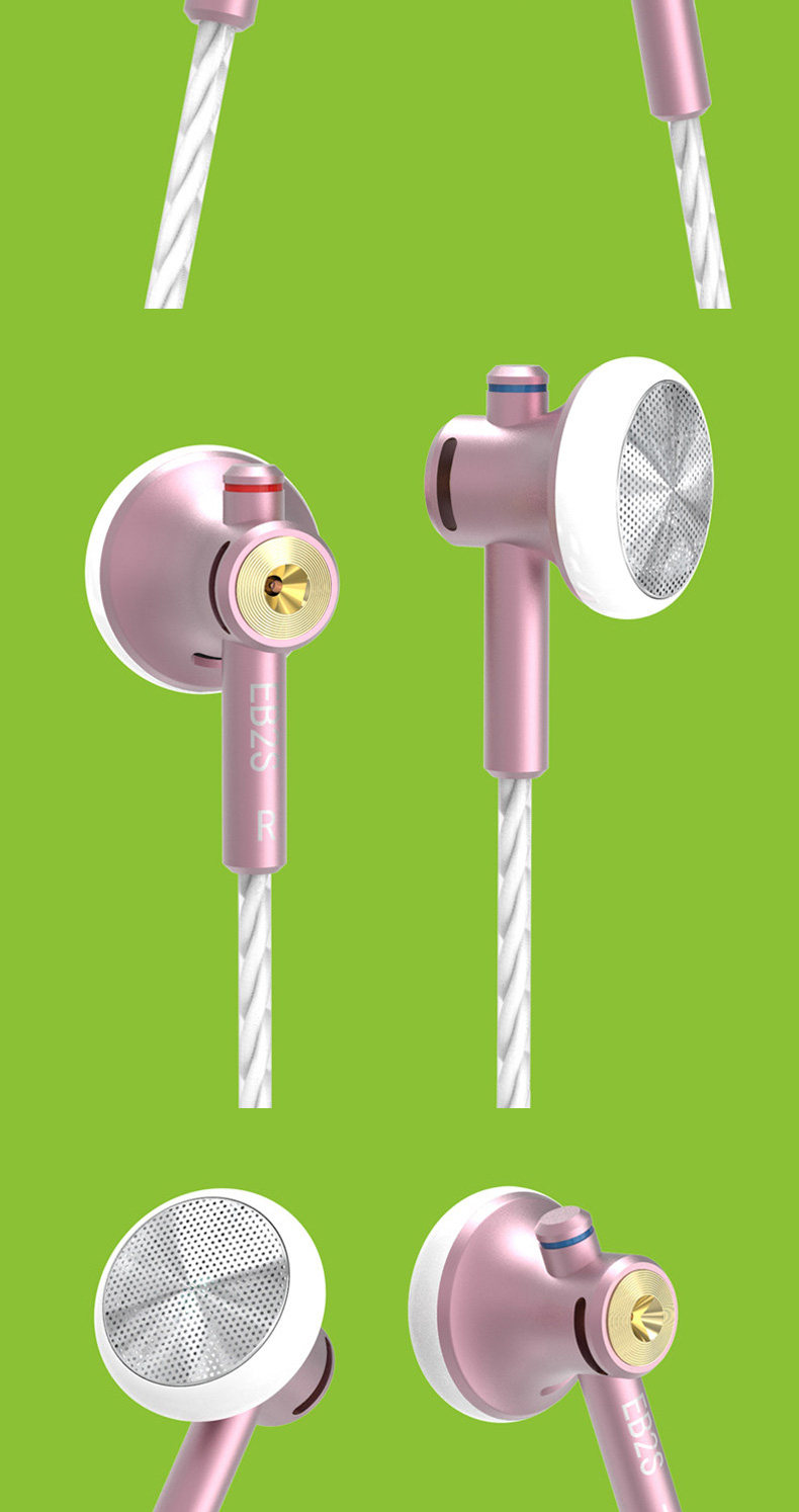 Проводные HiFi наушники nicehck eb2s伊酱平头塞hifi发烧麦克风有线耳塞cnc金属原道耳机