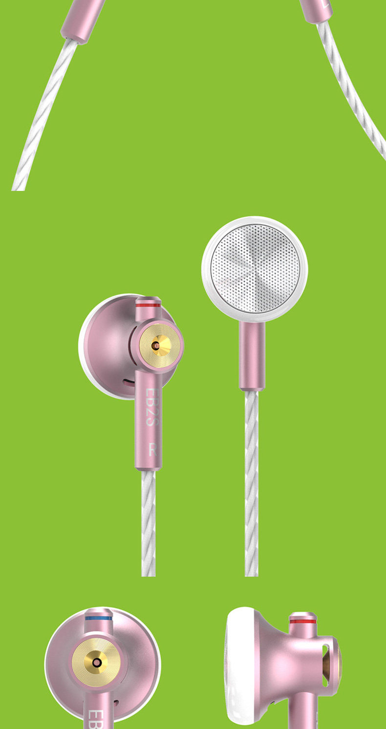 Проводные HiFi наушники nicehck eb2s伊酱平头塞hifi发烧麦克风有线耳塞cnc金属原道耳机