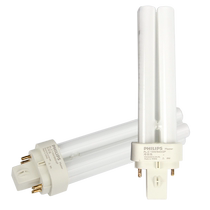 Philips energy-saving lamp PL-C horizontal plug downlight 2U type pull-out tube 13W18W26W two-pin four-pin H-type lamp