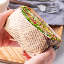 Sandwich wrapping paper breakfast burritos hamburgers sandwich food rice ball paper can cut sandwich paper