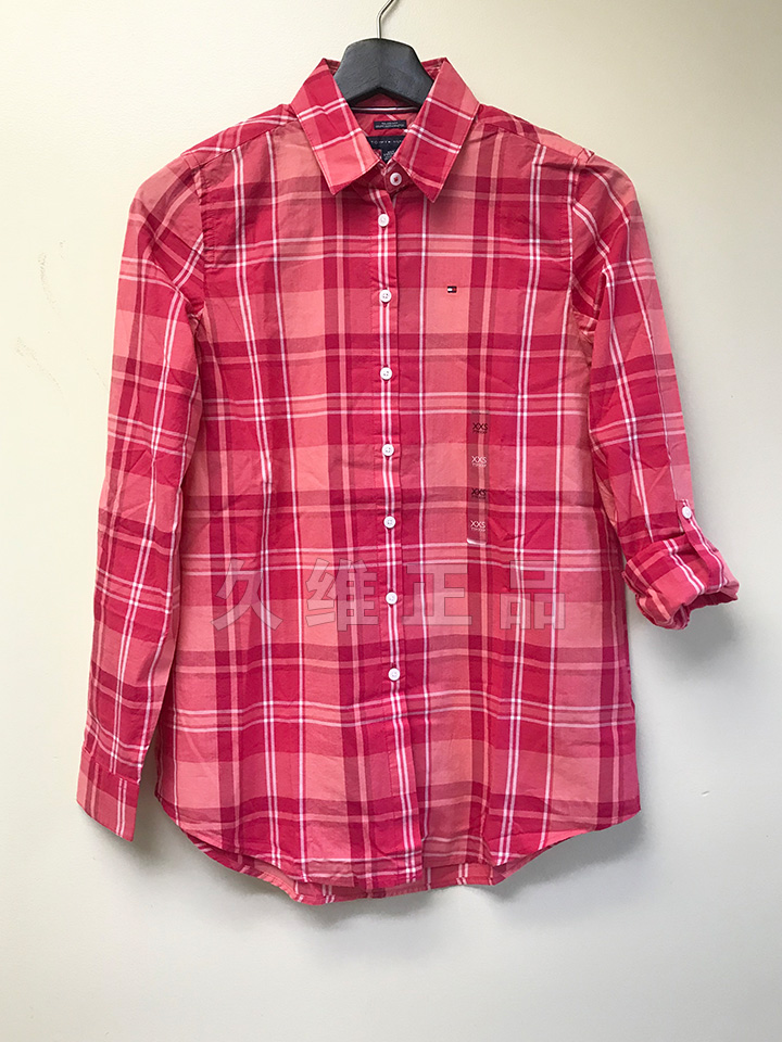 Mua toàn cầu Tommy Hilfiger chính hãng mới phong cách châu Âu và Mỹ thoải mái cotton dài tay áo đa dạng áo sơ mi jean nữ tay dài