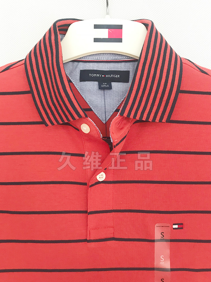 Jiuwei xác thực toàn cầu mua Tommy Hilfiger nam mùa hè ngắn tay thoải mái đồng bằng bông áo sơ mi POLO áo sơ mi