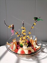 Nightclub Bar Fruit Tray Decorated Flowers Ktv Fruit Pan Bar Fruit Tray Decorations Flowers