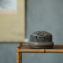 Zisha boutique Enxiang stove tripod sandalwood incense indoor tea ceremony Buddha set tea set Film and Television decoration ornaments