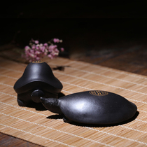 Fine handmade purple sand tea pet small sculpture tea play tea set tableware can raise tea ceremony handleware turtle