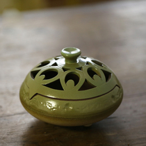 Coarse ceramic Japanese kiln incense burner table pantry sandalwood sandalwood seal home tea ceremony tea set tableware ornaments