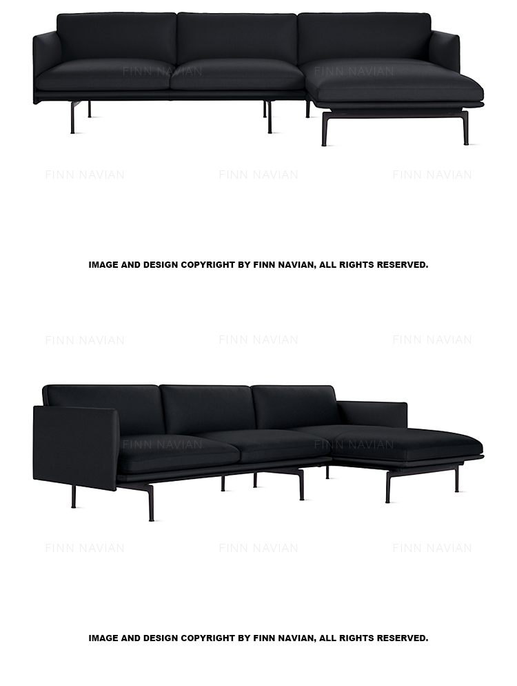 FinnNavian cổ điển Bắc Âu mẫu sofa ba-bit căn hộ nhỏ đồ nội thất nhập khẩu đầy đủ da nâu - Ghế sô pha ghế sofa nỉ