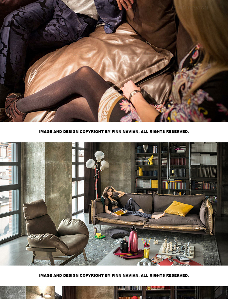 FinnNavian / nhỏ gọn góc sofa / lật vải da sofa / phong cách Ý Bắc Âu hiện đại - Ghế sô pha ghế sofa giường giá rẻ