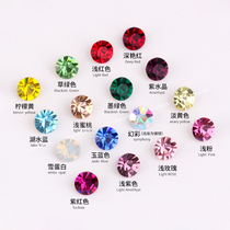  34#Round imported high-end Czech pointed bottom diamond super flash pile diamond symphony champagne glass rhinestone nail shop