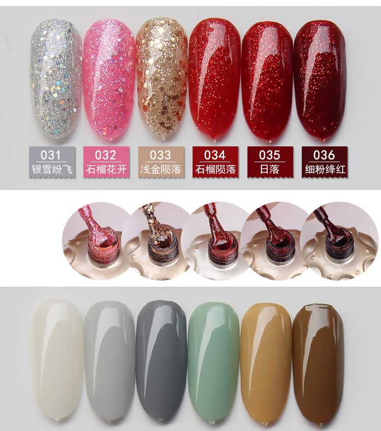 Sơn móng tay EMAY 2019 màu mới bạc sequin nhựa màu sao nhấp nháy 寇 Sơn móng tay Dan sơn pha lê sáng - Sơn móng tay / Móng tay và móng chân sơn gel hàn quốc