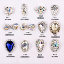  Classic explosion alloy nail jewelry super shiny 2021 new bow fat water drop symphony shaped diamond pile drill