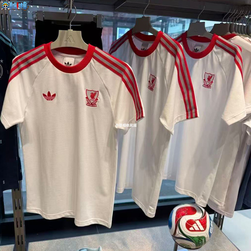 Adidas Trefoil 26Th Summer Men's Liverpool Football Casual Culture Retro Short Sleeve T-Shirt Jz0140 Adidas Trefoil 26Th Summer Men's Liverpool Football Casual Culture Retro Short Sleeve T-Shirt Jz0140
