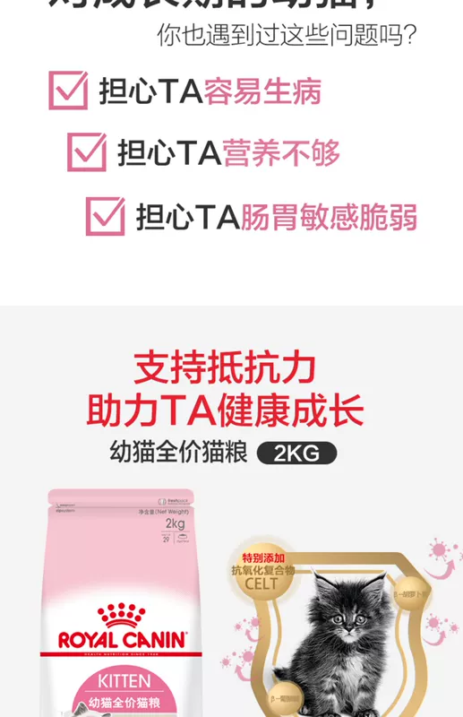 Thức ăn cho mèo Hoàng gia K36 Thức ăn cho mèo Mèo 2kg Thú cưng Mèo tự nhiên Thực phẩm Thiếu mèo Thức ăn cho mèo - Cat Staples