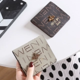 Бумажник, короткая сумка через плечо, модный маленький универсальный ультратонкий кожаный кошелек, коллекция 2021, из натуральной кожи