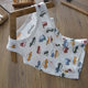 Small, medium and large children, boys and girls, ultra-thin hollow cotton vest tops, summer cool home wear baby vests