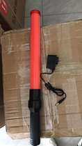  Charging baton Handheld warning stick Stop sign Traffic command LED luminous stick Red flashing stick