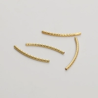 Изогнутая трубка, 14 карат, 25mm