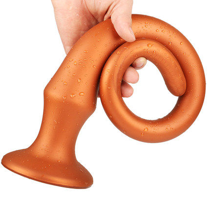 In-depth outing anal strip soft and tasteless liquid silicone super long anal plug tail anal posterior chrysanthemum sex products