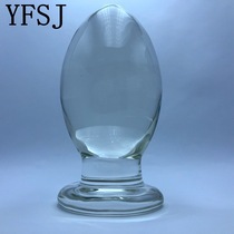 6 6cm extra large thick duck egg glass anal plug anal anal expander sex toys toys and tools