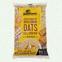 New Zealand Cereal Harrawayas Wholegrain Oatmeal Pure Natural Low Sugar  