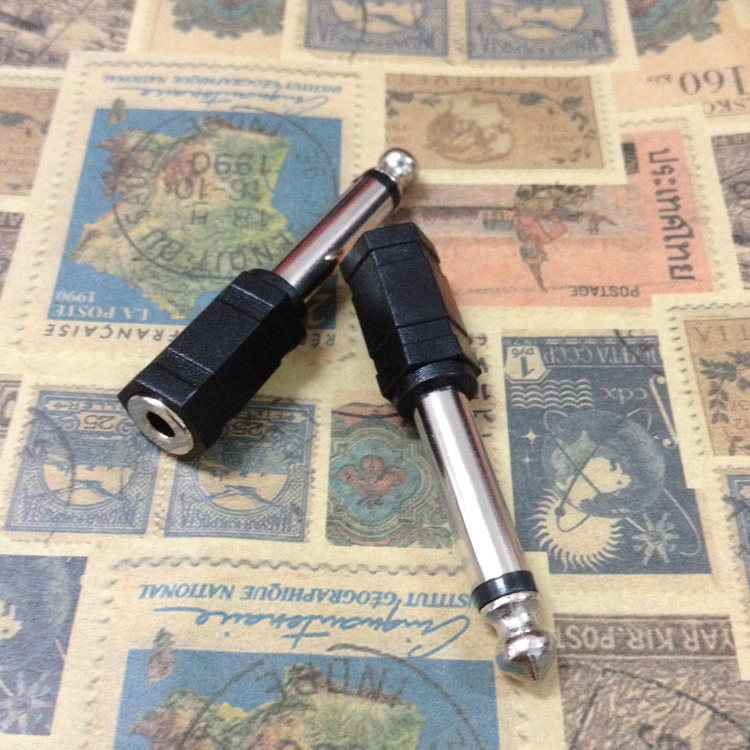 Electronic violin electronic organ electronic drum adapter headphone adapter 6 5 turns 3 5 headphone conversion plug