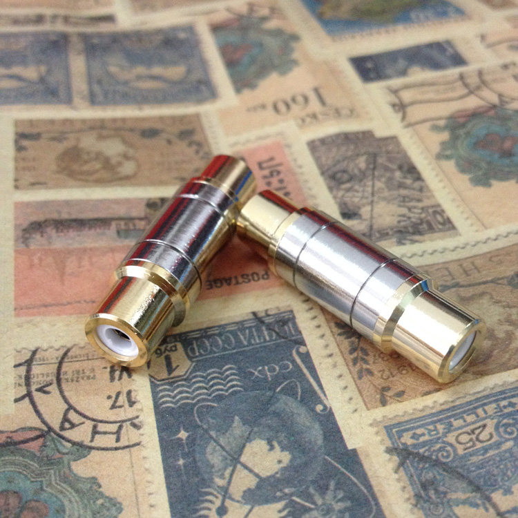 Pure copper lotus-to-joint film Audio av straight-head RCA straight-to-mother-to-mother