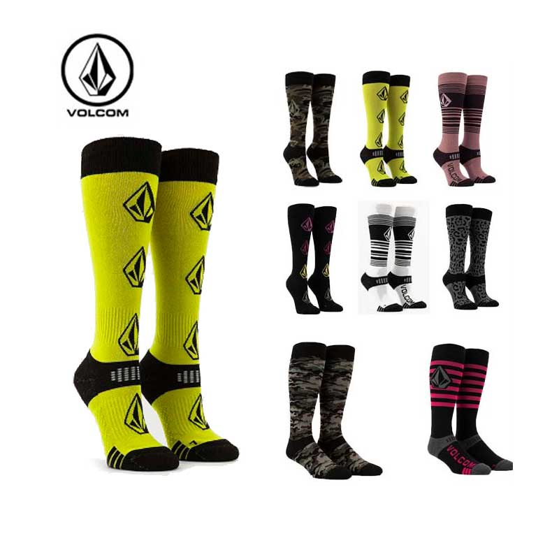 Diamond volcom Breathable Warm Ski Socks Suction Sweat Sports Socks male and female Ski Socks High Silo Pure Cotton Socks-Taobao