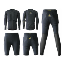 Ski protective armor Armour full suit female male bodyguard kneecap kneecap double board Rogers Kevlar