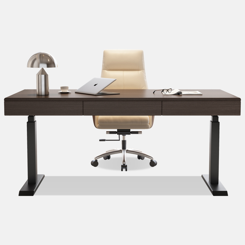 Italian Minimalist Smart Electric Lifting Desk Modern Simple Dual-Motor Study Solid Wood Computer Work Desk Italian Minimalist Smart Electric Lifting Desk Modern Simple Dual-Motor Study Solid Wood Computer Work Desk