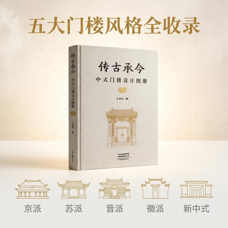 The Traditional Chinese Style Gatehouse Design Catalog: a Comprehensive Collection of Five Major Gatehouse Styles - a Professional Book on Architectural Art
