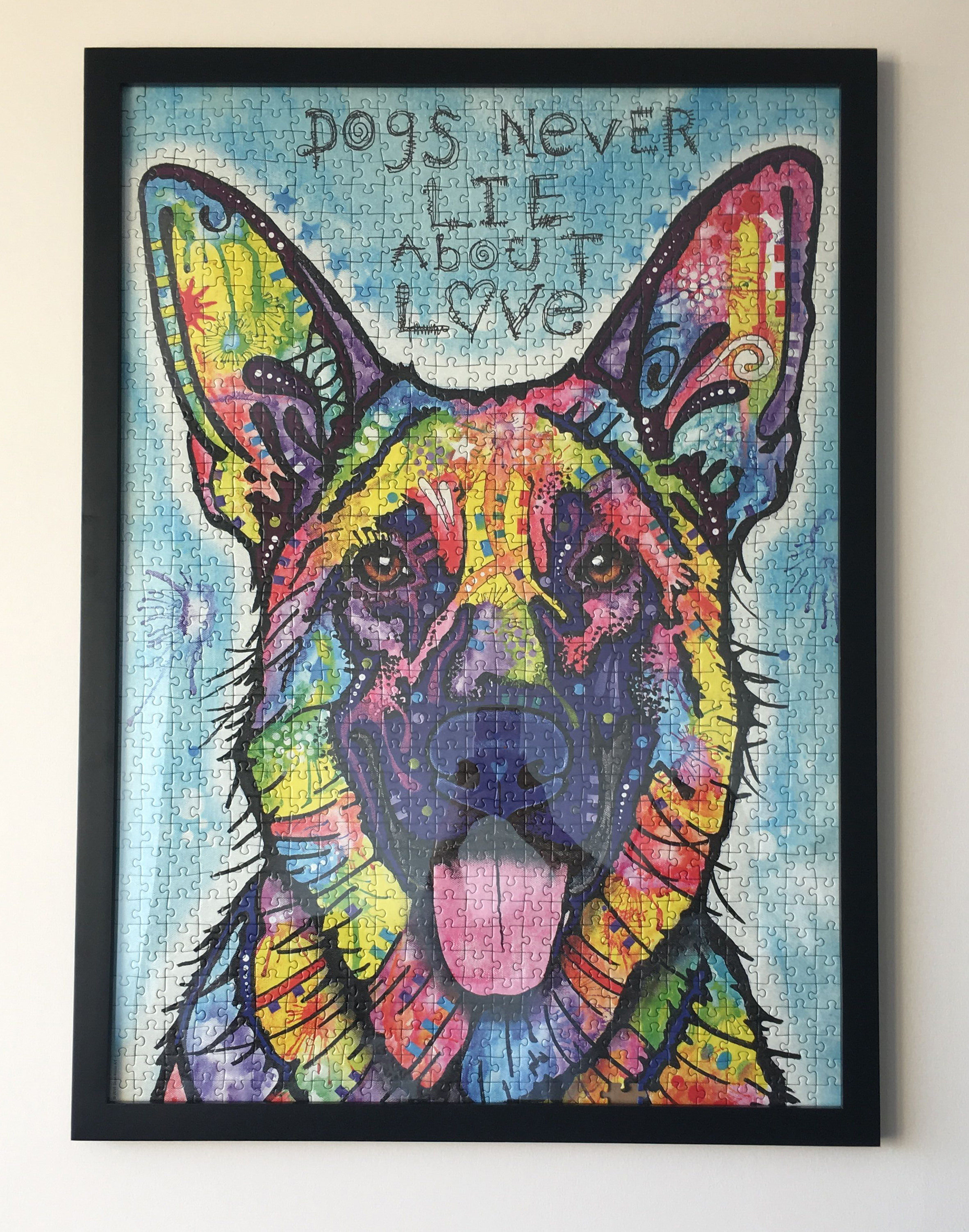 Solid wood hanging wall simple modern decorative picture frame customized puzzle frame Custom 300 piece 500 piece 1000 piece 1500 piece